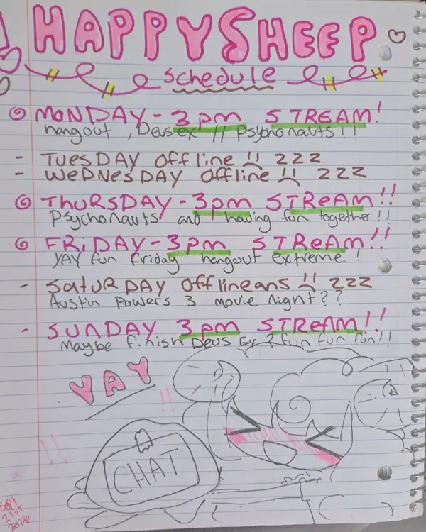 Schedule of 2026-09-22 Schedule of 2026-09-22